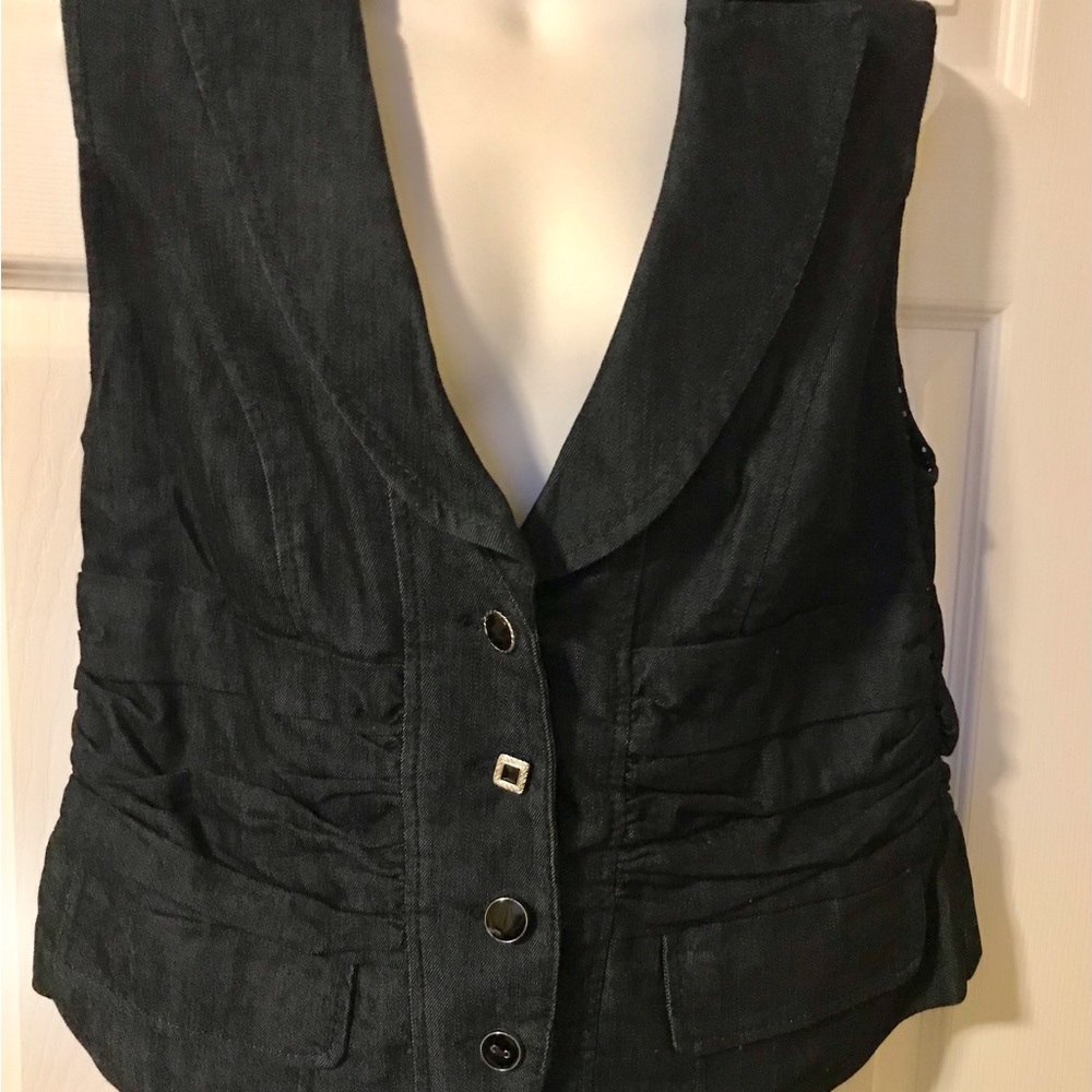Lane Bryant Venezia Dark Denim Vest